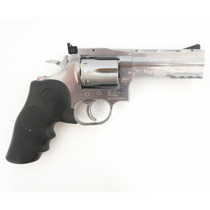 Пневматический револьвер ASG Dan Wesson 715-4 Silver (пулевой)